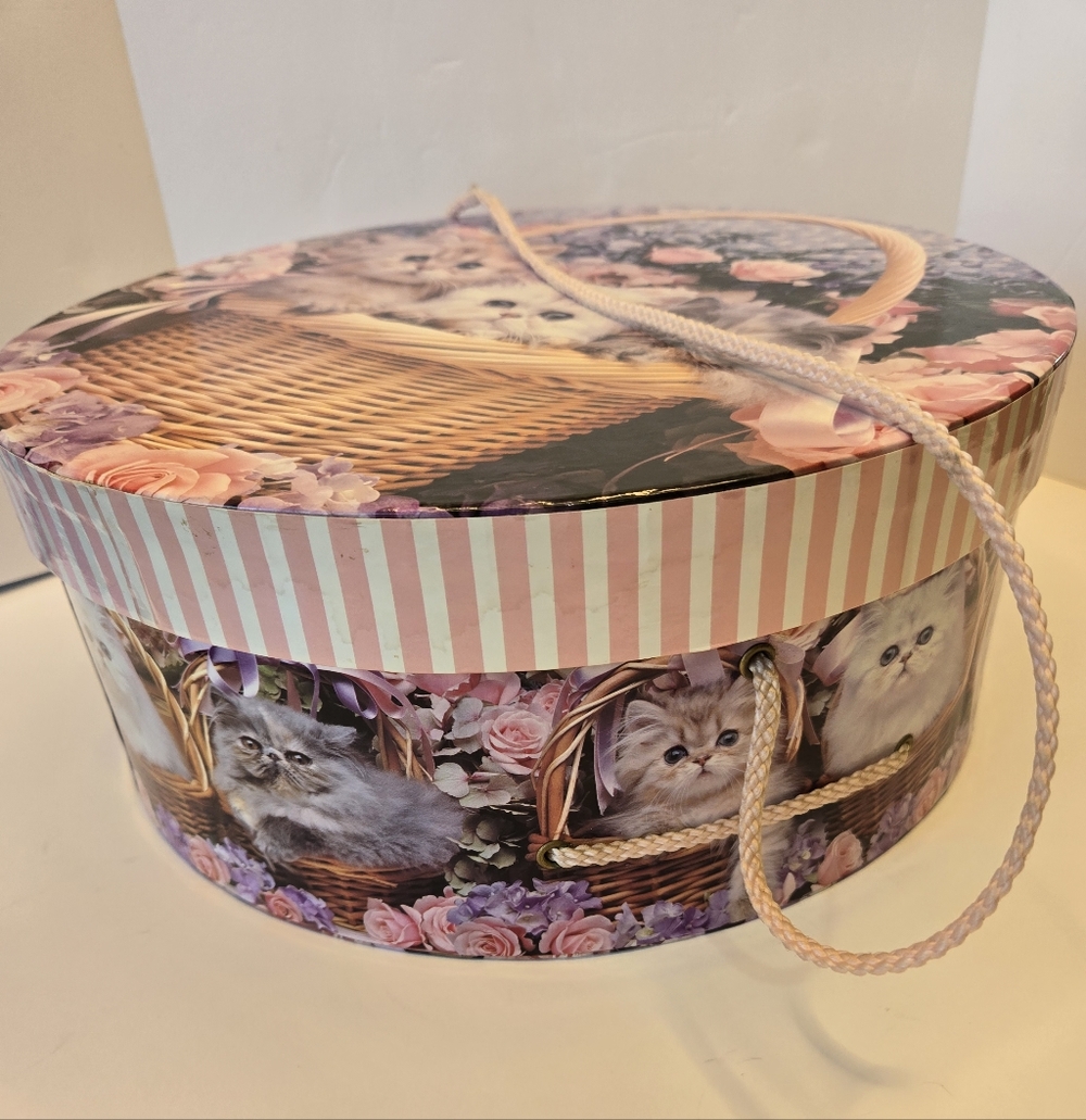Round cat storage, hat, giftbox - Picture 3 of 7